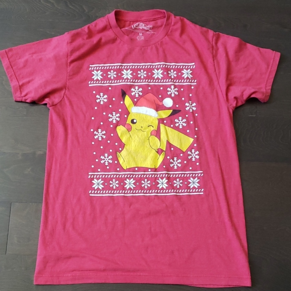 Pikachu Christmas tshirt